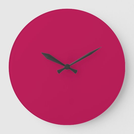 Grande Horloge Ronde Magenta solide foncé saturé (Recto)
