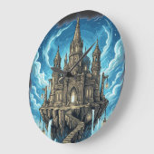 Grande Horloge Ronde Magical Celestial Floating Castle In The Clouds (Angle)