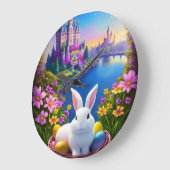 Grande Horloge Ronde magical landscape with rabbit and magical castles  (Angle)