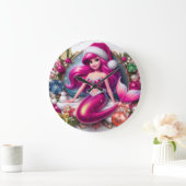 Grande Horloge Ronde Magical Princess Theme   (Maison)