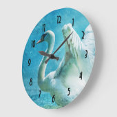 Grande Horloge Ronde Magical Swan (Angle)