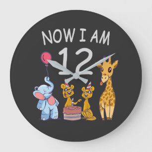 Grande Horloge Ronde Maintenant, j'ai 12 ans 12e anniversaire au Zoo