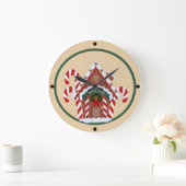 Grande Horloge Ronde Maison de pain d'épices (Maison)