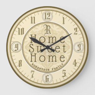 Grande Horloge Ronde Maison douce à la maison