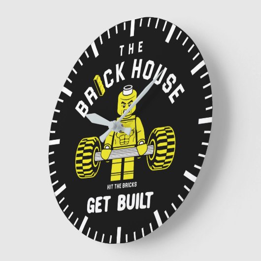 Grande Horloge Ronde Maison En Briques, Touchez Les Briques, Obtenez Co (Angle)