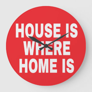 GRANDE HORLOGE RONDE MAISON EST OÙ LA MAISON EST BLANC POLICE DE CARACT