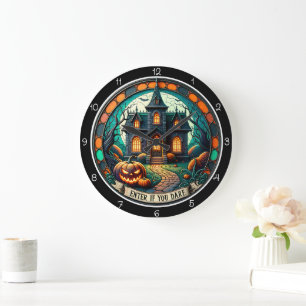 Grande Horloge Ronde Maison Hantée Entrez Si Vous Osez