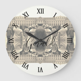 Grande Horloge Ronde Maisons vintage Autriche Vienne Schonbrunn