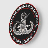 Grande Horloge Ronde Maître "escadron de la mort " d'EOD (Angle)