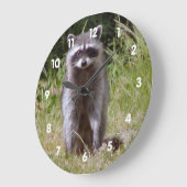 Grande Horloge Ronde Mama Raccoon (Angle)