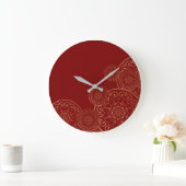 Grande Horloge Ronde Mandala 50 de luxe (Maison)