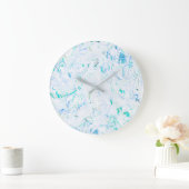 Grande Horloge Ronde Mandala Abstrait (Maison)