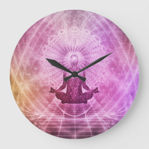 Grande Horloge Ronde Mandala Clock