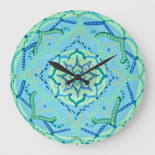 Grande Horloge Ronde Mandala Clock (Recto)