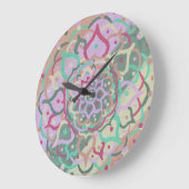 Grande Horloge Ronde Mandala Clock (Angle)
