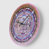 Grande Horloge Ronde Mandala de Kalachakra (Angle)