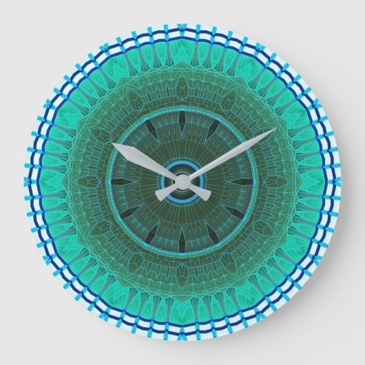 Grande Horloge Ronde Mandala Wall Clock (Recto)