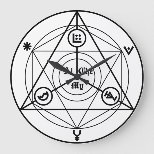 Grande Horloge Ronde Manifeste d'alchimie (Recto)