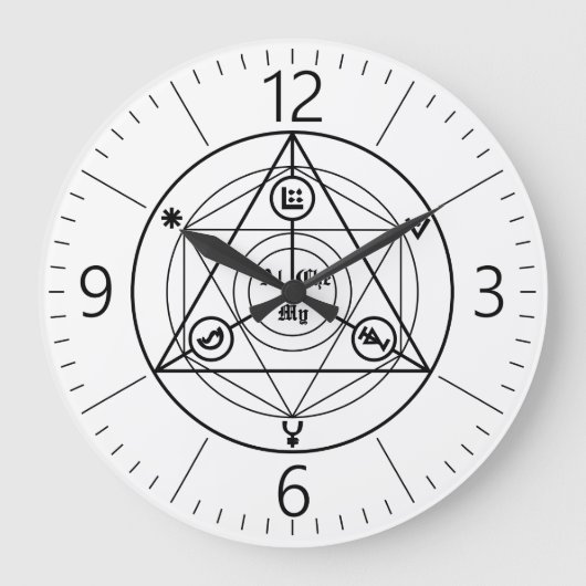 Grande Horloge Ronde Manifeste d'alchimie (Recto)