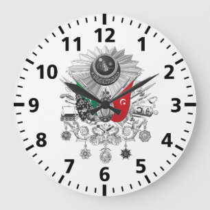 Grande Horloge Ronde Manteau de gamme de gris d'empire de tabouret des