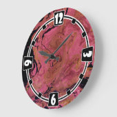 Grande Horloge Ronde Marbre, aquarelle (Angle)