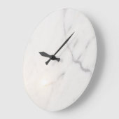 Grande Horloge Ronde Marbre blanc (Angle)