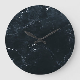 Grande Horloge Ronde Marbre bleu profond