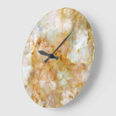 Grande Horloge Ronde Marbre plu doré (Angle)