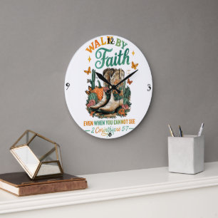 Grande Horloge Ronde Marche Par La Foi...