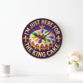 Grande Horloge Ronde Mardi Gras King Cake Party (Maison)