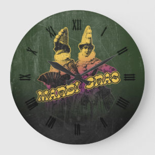 Grande Horloge Ronde Mardi Gras Revelers