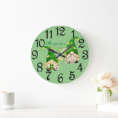 Grande Horloge Ronde Margarita Gnomes (Maison)