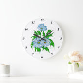 Grande Horloge Ronde Marguerite, Fleurs marguerites en style rétro (Maison)