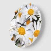 Grande Horloge Ronde Marguerites (Angle)