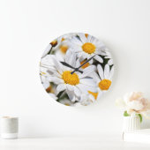 Grande Horloge Ronde Marguerites (Maison)