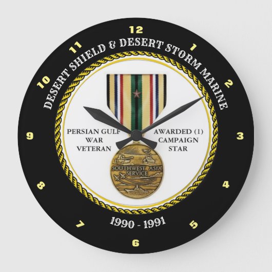 GRANDE HORLOGE RONDE MARINE 1 ÉTOILE / DESERT SHIELD & STORE (Recto)
