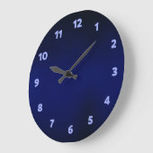 Grande Horloge Ronde Marine bleue (Angle)