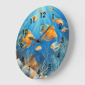 Grande Horloge Ronde Marine Life with Exotic Fish, (Angle)