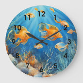Grande Horloge Ronde Marine Life with Exotic Fish, (Recto)