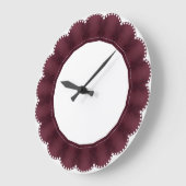 Grande Horloge Ronde Maroon Round Decorative Frame  (Angle)