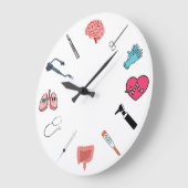 Grande Horloge Ronde Marvel Médicale (Angle)