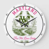 Grande Horloge Ronde Maryland Old Line State Birds (Recto)
