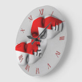 Grande Horloge Ronde Masque double face (Angle)