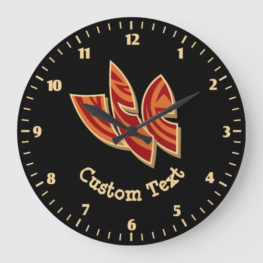 Grande Horloge Ronde Masques africains (Recto)