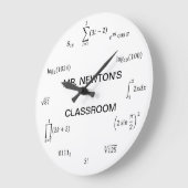 Grande Horloge Ronde Math equations et notations (Angle)