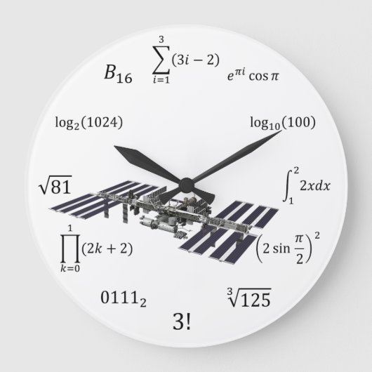 Grande Horloge Ronde Math equations et notations (Recto)