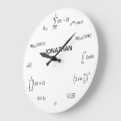 Grande Horloge Ronde Math equations et notations (Angle)