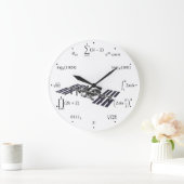 Grande Horloge Ronde Math equations et notations (Maison)