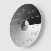 Grande Horloge Ronde Math equations et notations (Angle)