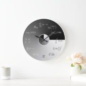 Grande Horloge Ronde Math equations et notations (Maison)